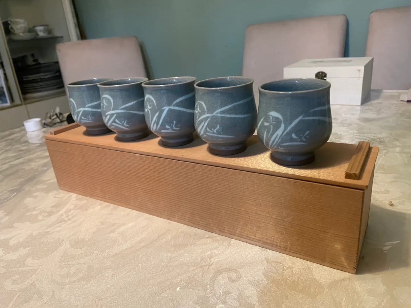 Set of 5 Japanese Tea Cups image indicator(3)