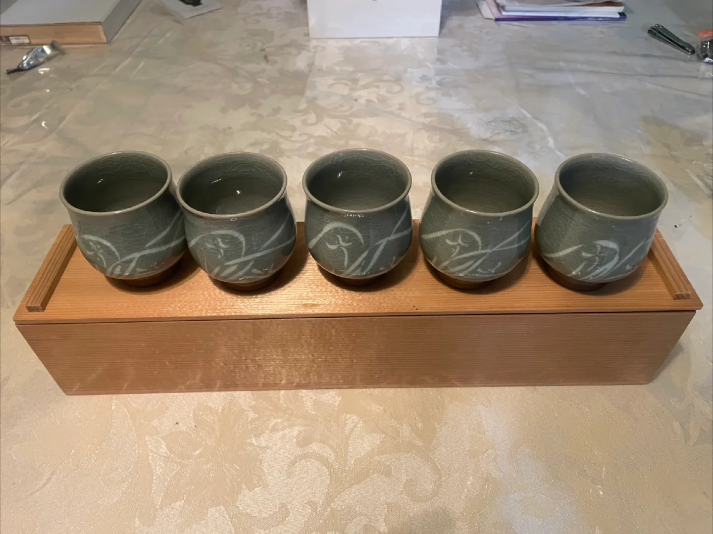 Set of 5 Japanese Tea Cups image indicator(4)
