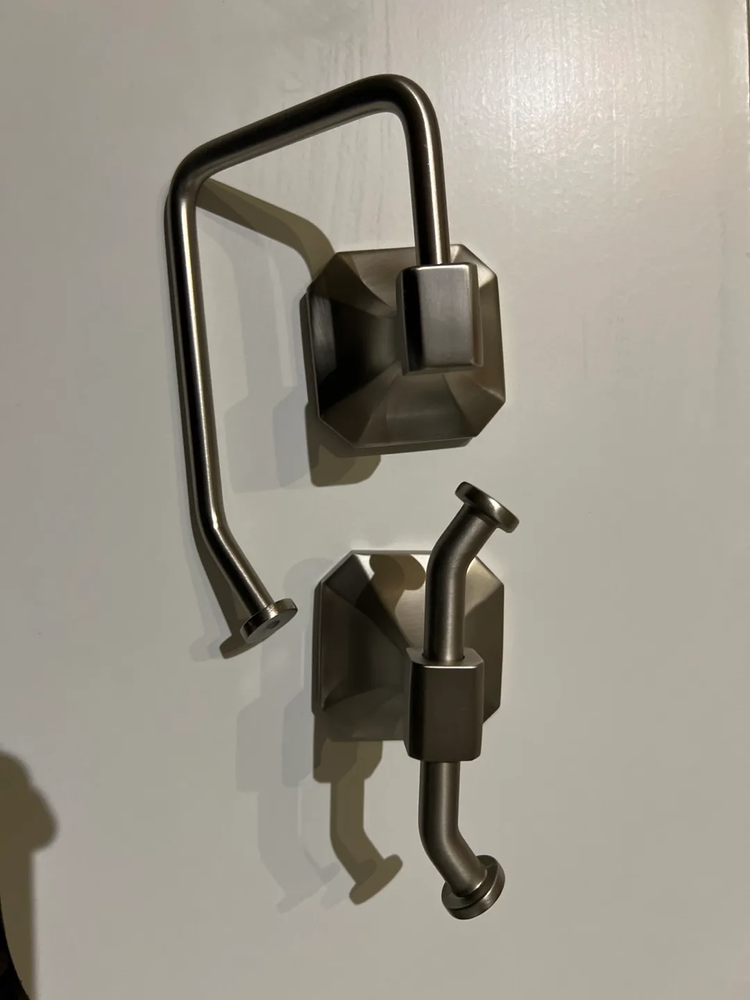 Bathroom hooks and toilet paper holder thumbnail