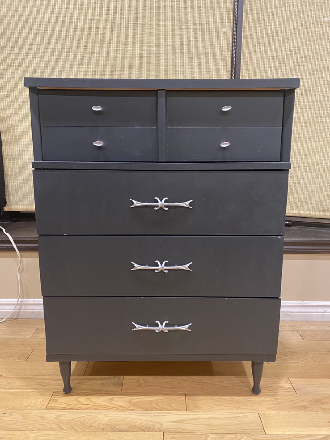 Stealthy Black Solid Wood Dresser (CAN DELIVER)