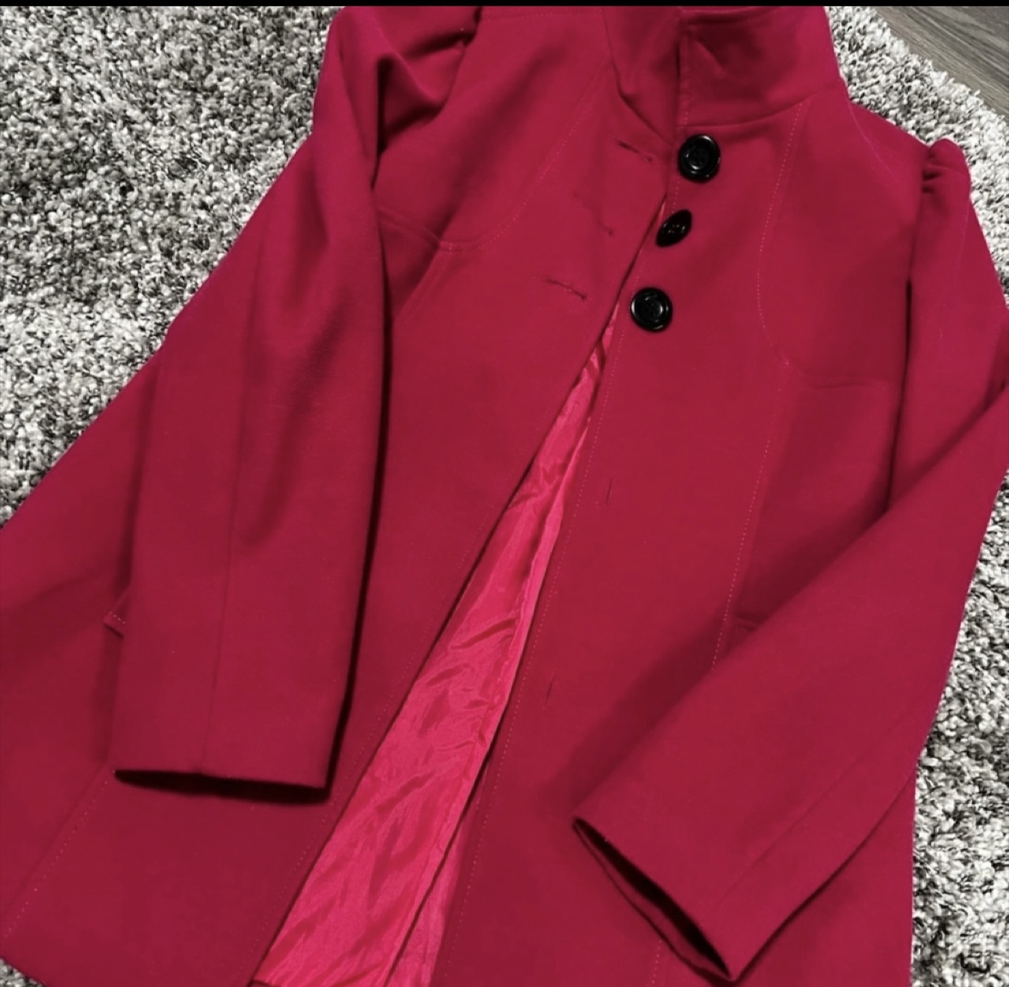 Freee - F&F Pink Peacoat Size 12 - photo 3