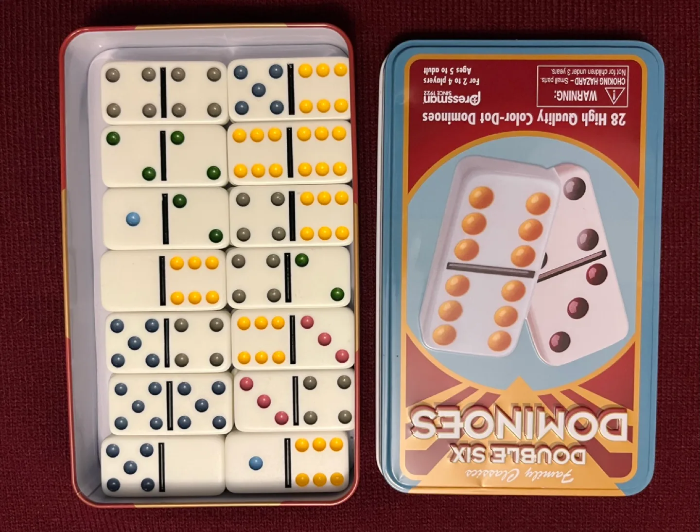 Pressman Family Classics Double Six Dominoes image indicator(2)