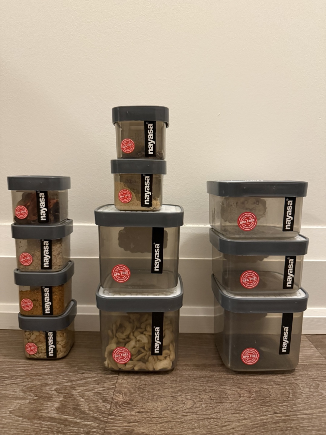 BPA Free Stackable Food Storage Containers Set - photo 2