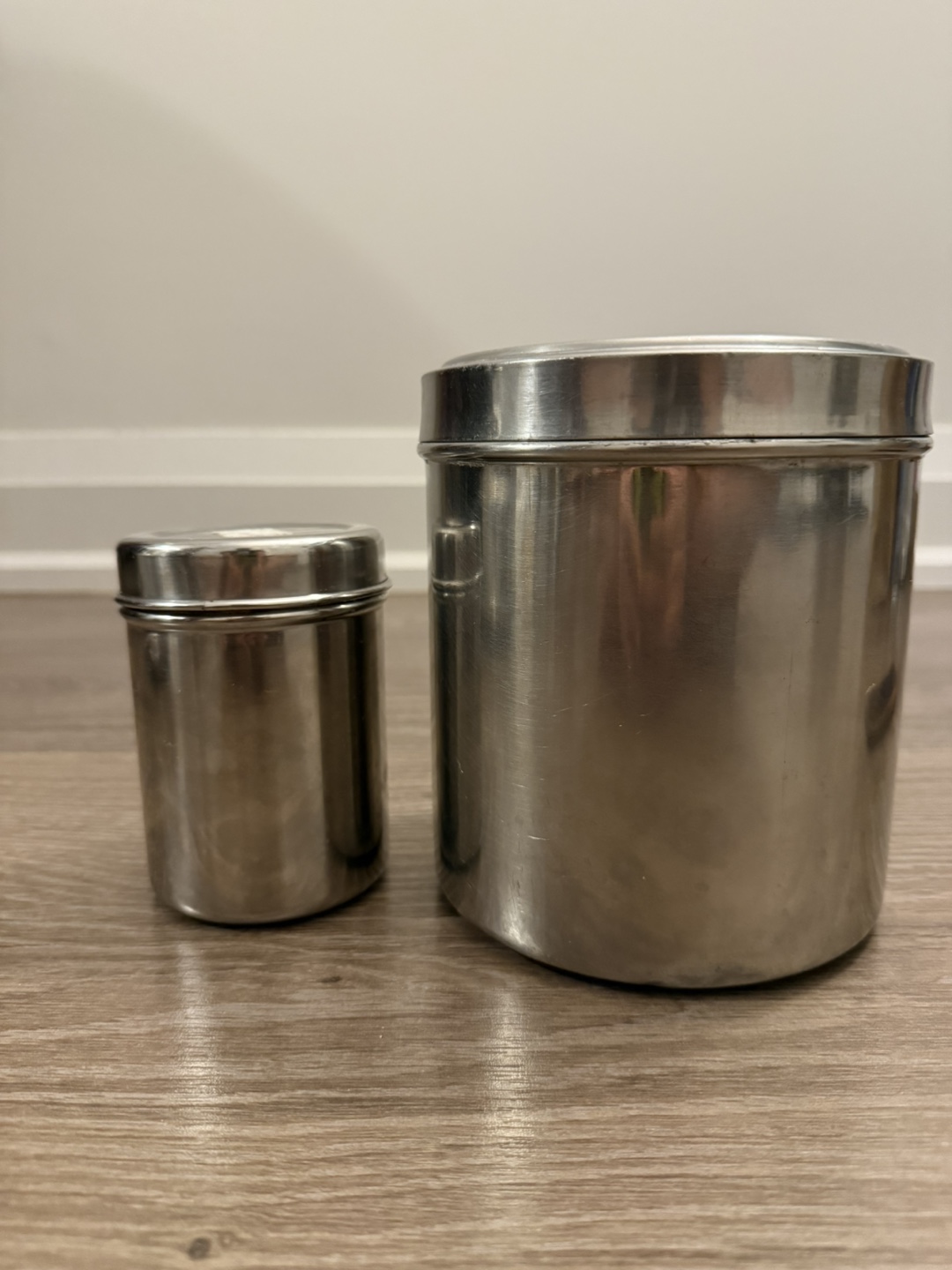 Set of Stainless Steel Containers and Cups - photo 5