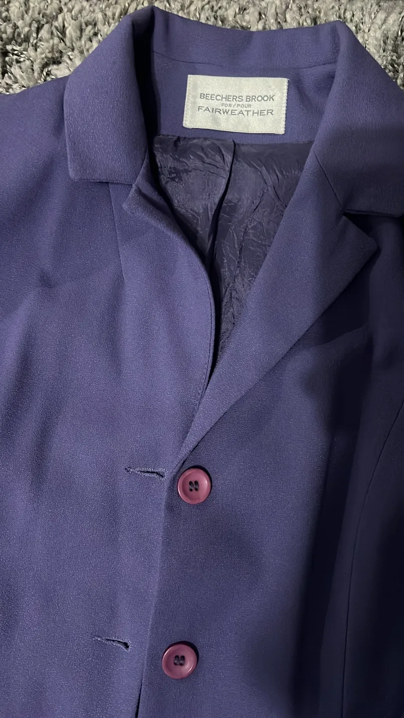 Moving Sale - Fairweather purple skirt & blazer set image indicator(6)