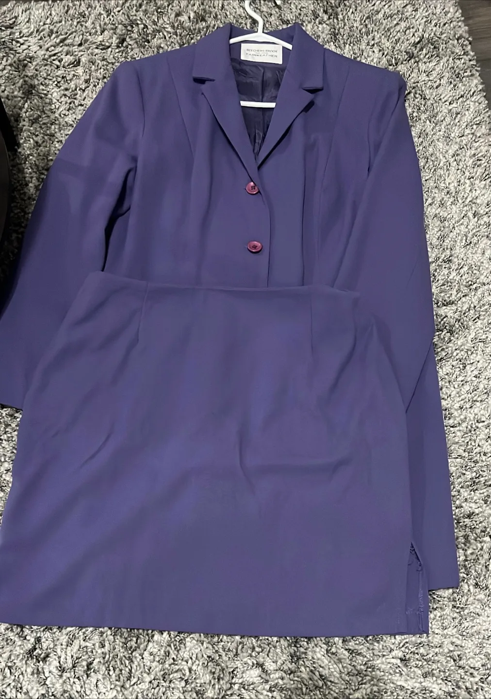Moving Sale - Fairweather purple skirt & blazer set image indicator(3)