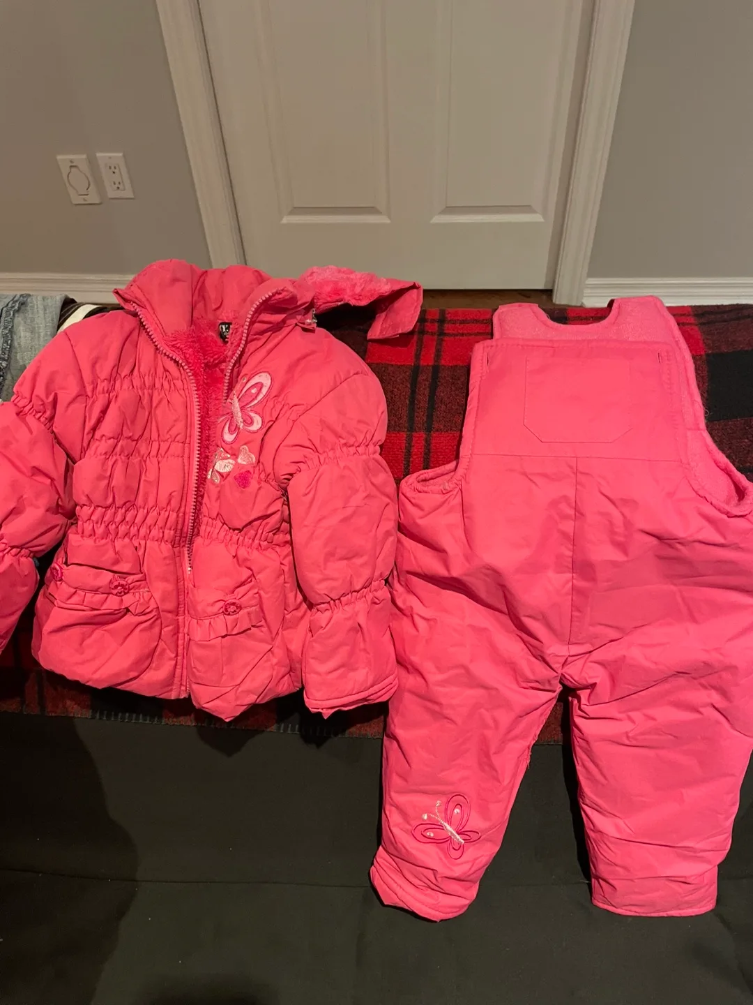 Girls' Pink & Purple Snowsuits - Size 2T thumbnail