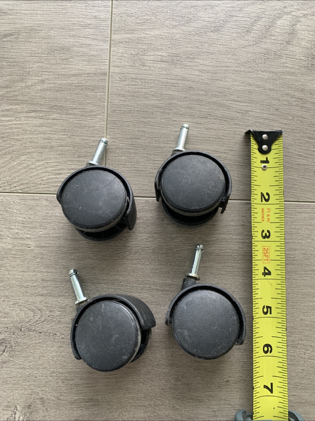 Set of 4 Black Caster Wheels - photo 4