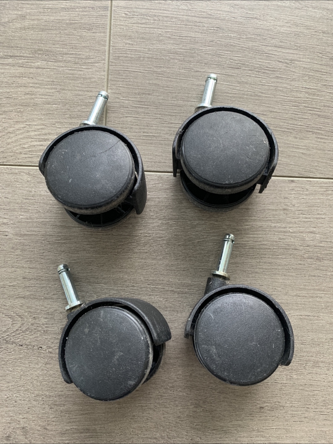 Set of 4 Black Caster Wheels - photo 2
