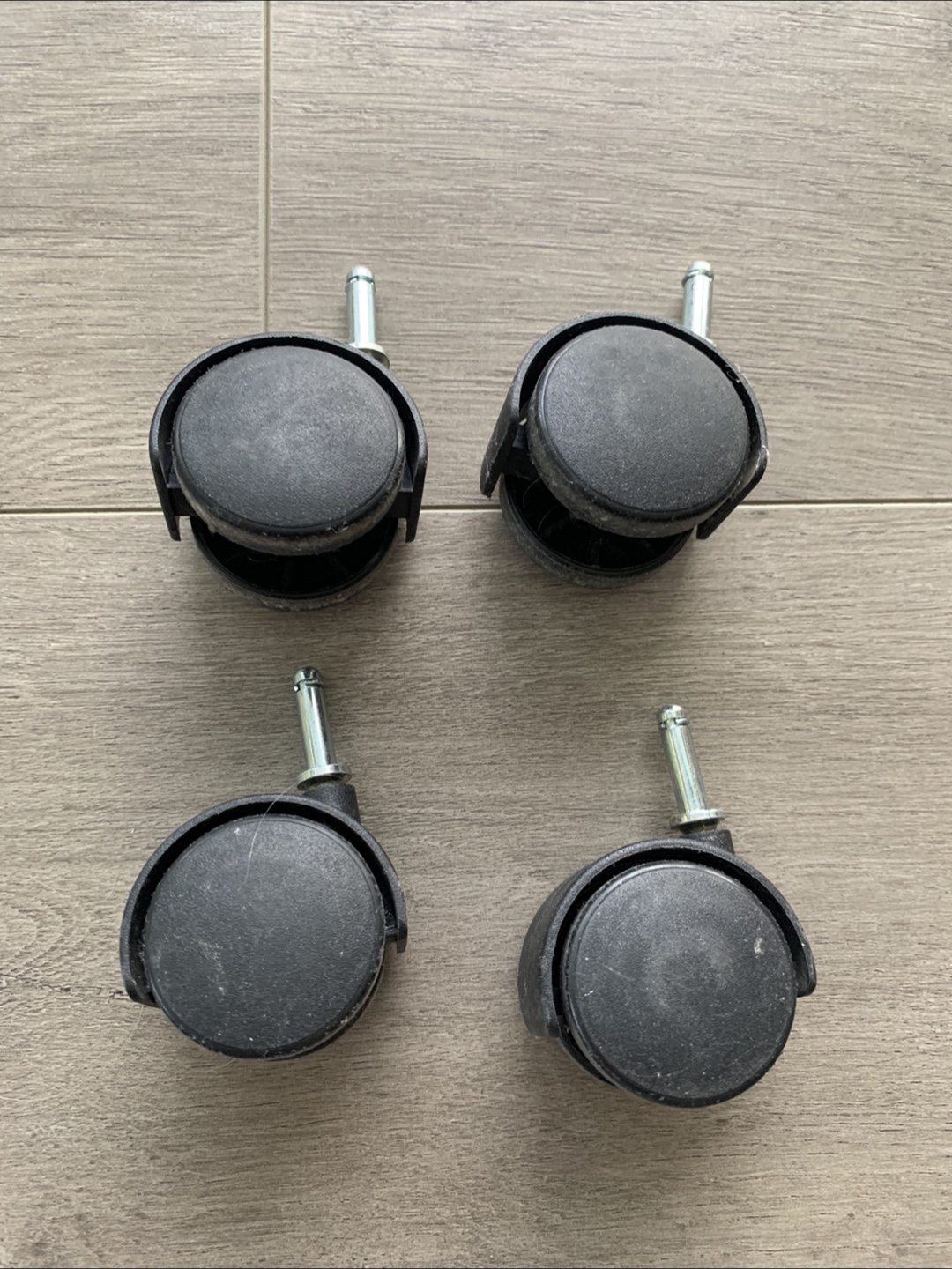 Set of 4 Black Caster Wheels