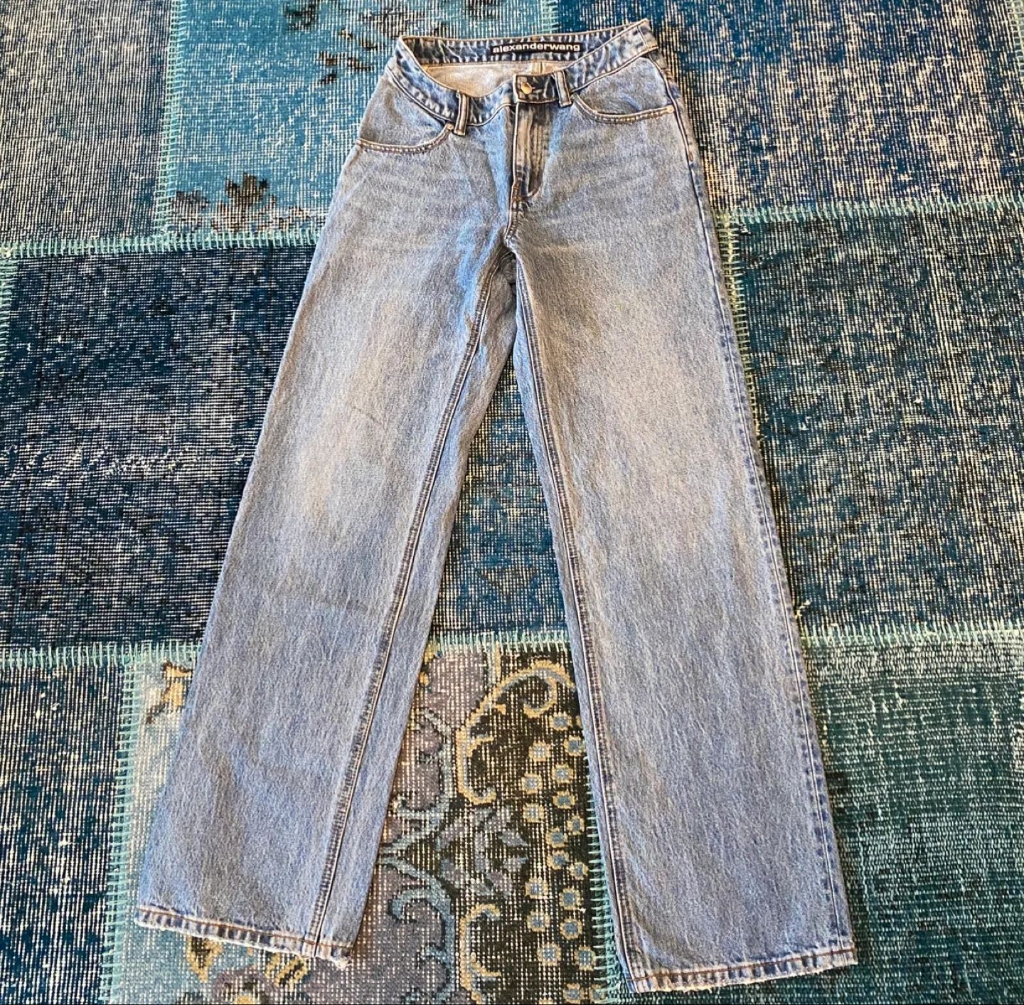 Alexander Wang 90s Light Wash Denim Jeans Size 26 thumbnail