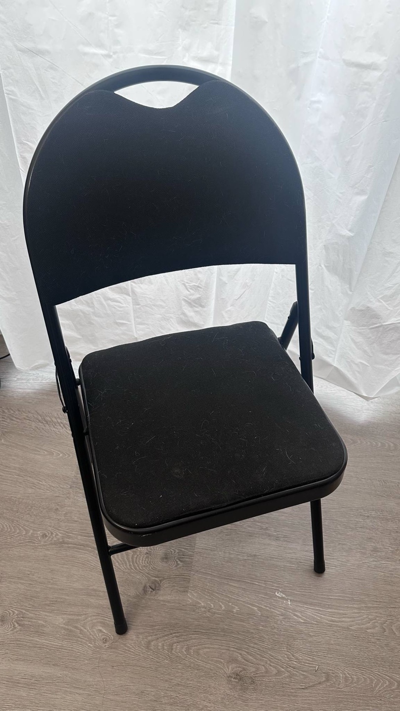 Black Padder Folding Chair
