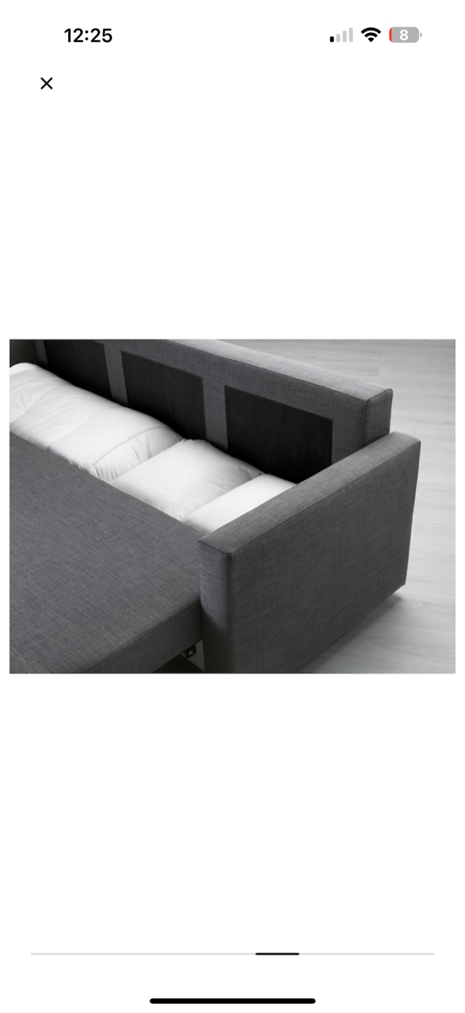 IKEA Friheten Sofa Bed - Gray & Queen size mattress topper - photo 5
