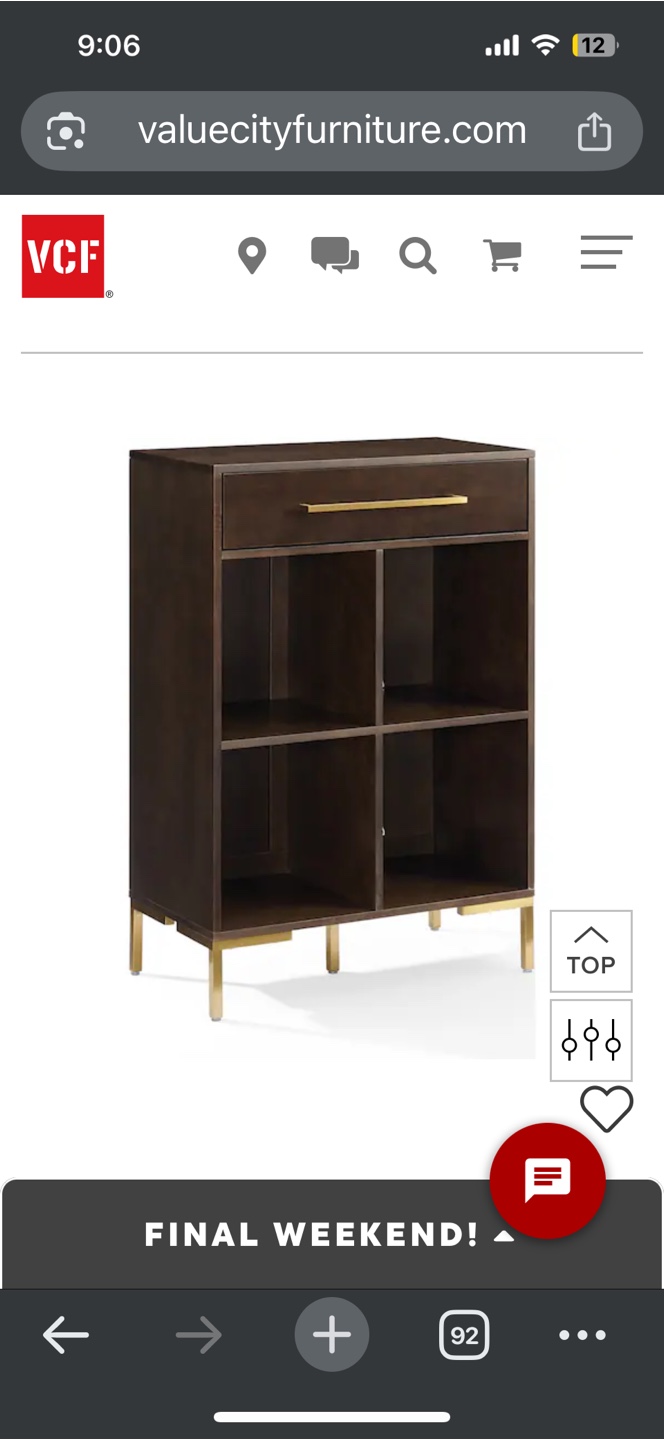 Mid-Century Modern Record Storage Cabinet - photo 2