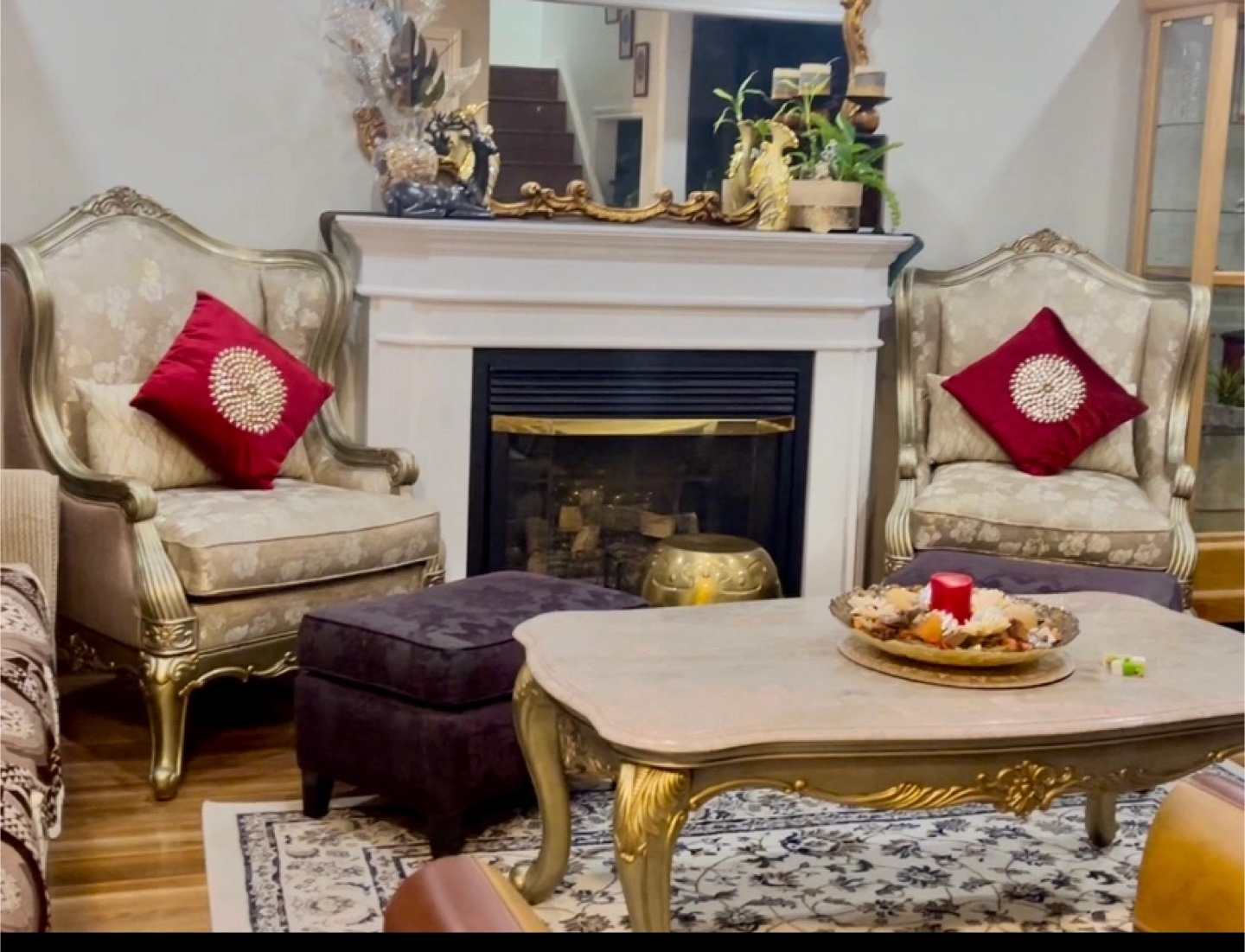 Sofa set and Oval Wall Mirror - photo 4