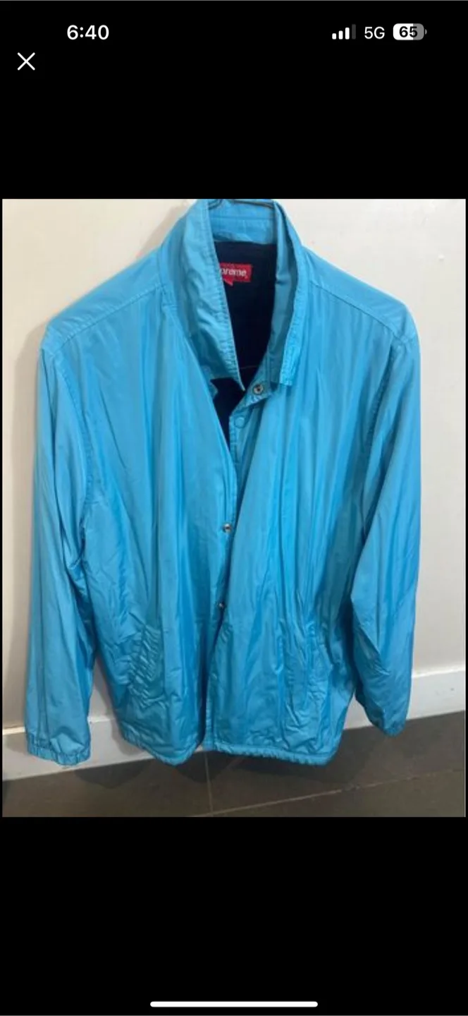 Supreme Coaches Jacket - Light Blue - Size XL thumbnail