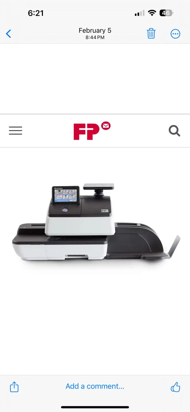 FP PostBase 45 Postage Meter thumbnail