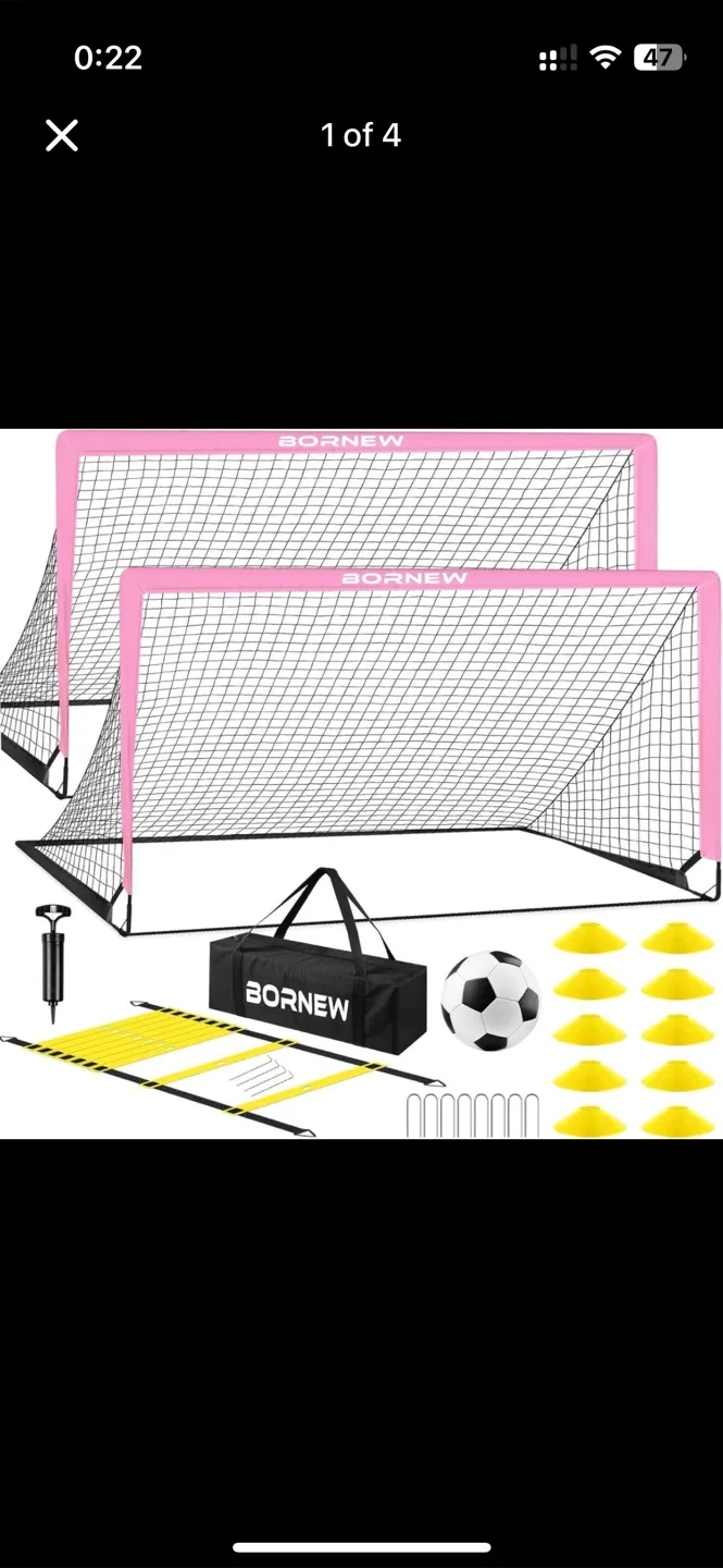 BRAND NEW KIDS Soccer goal ⚽ set thumbnail