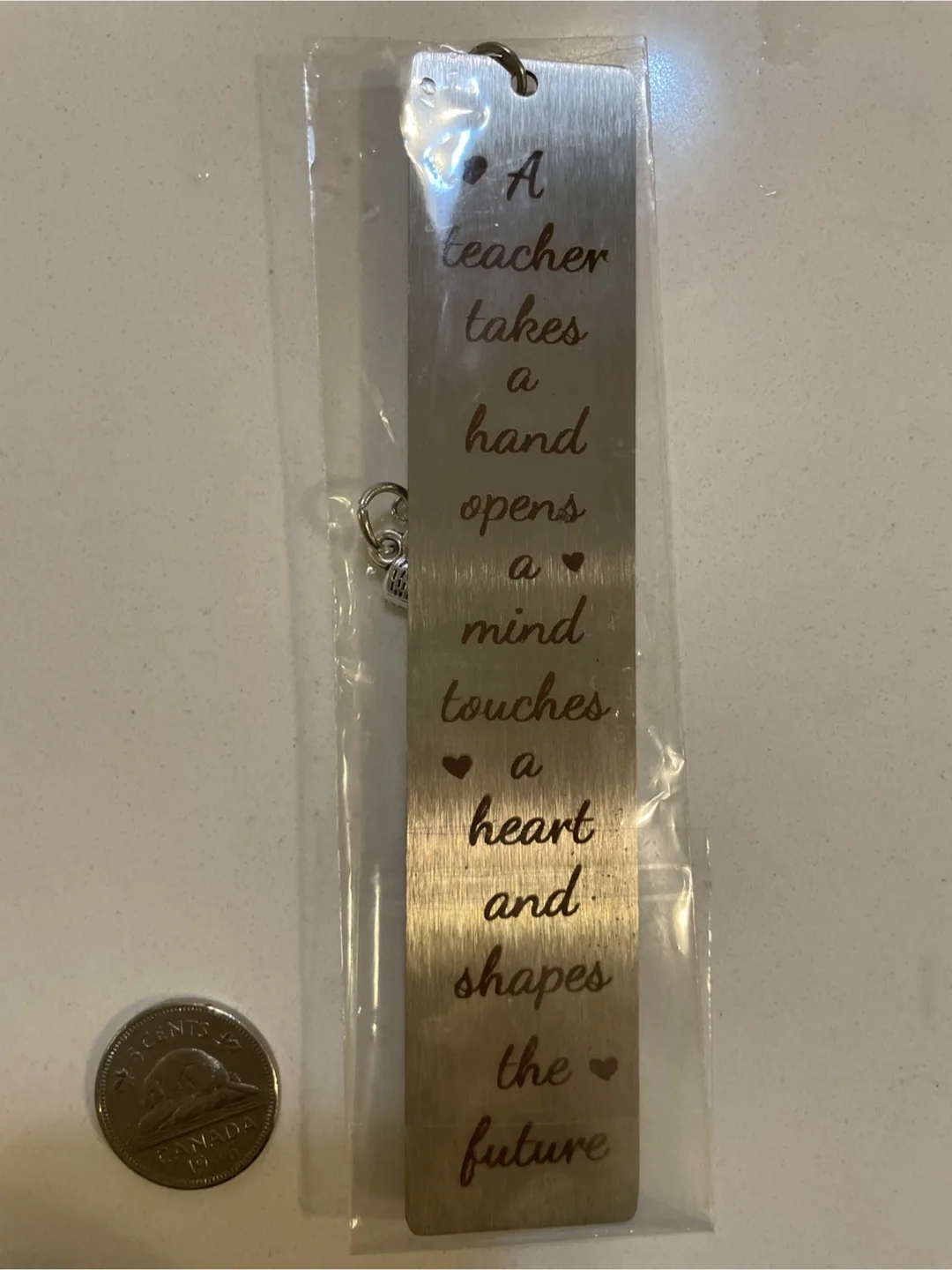 Metal Bookmark with Teacher Quote thumbnail