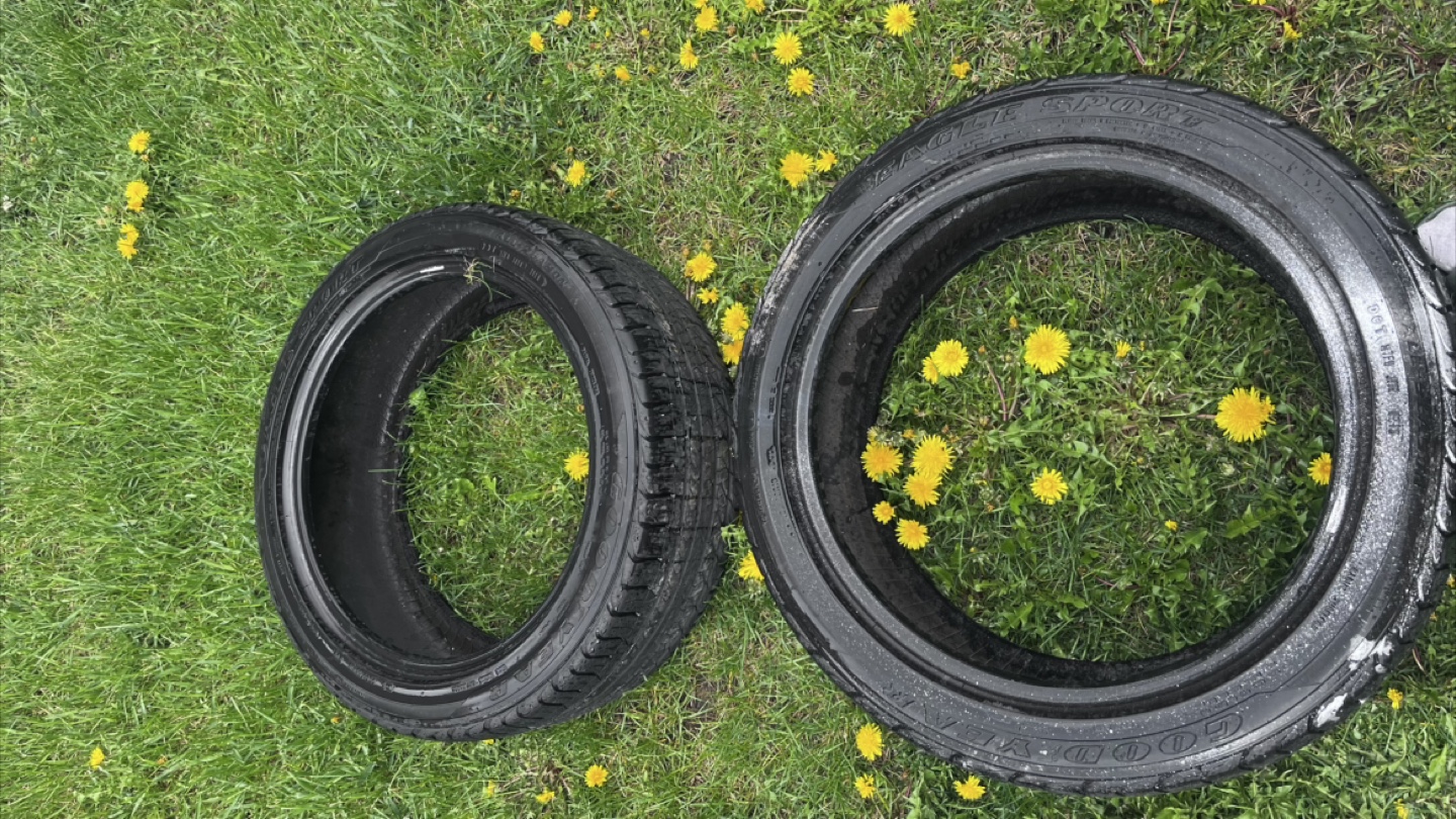 2  Goodyear Eagle Sport Tires - 225/40R18