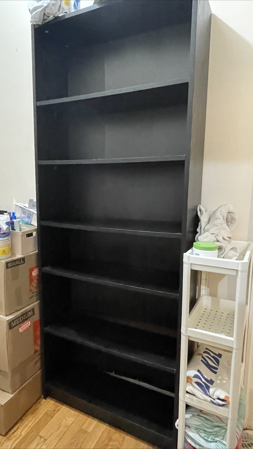 Tall Black Bookshelf