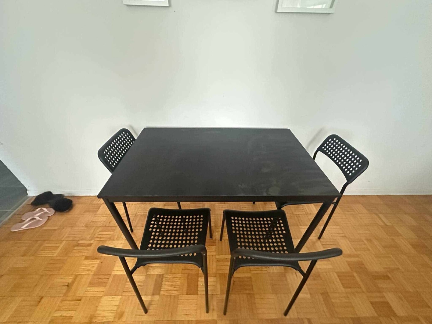 Black Dining Table Set