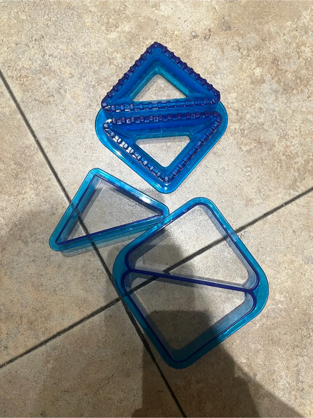 Blue Plastic Sandwich Cutters thumbnail