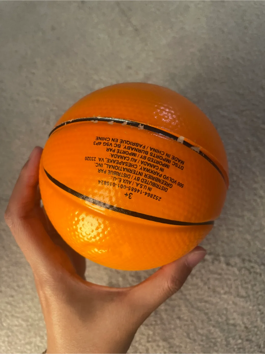Miniature Foam Basketball Toy thumbnail