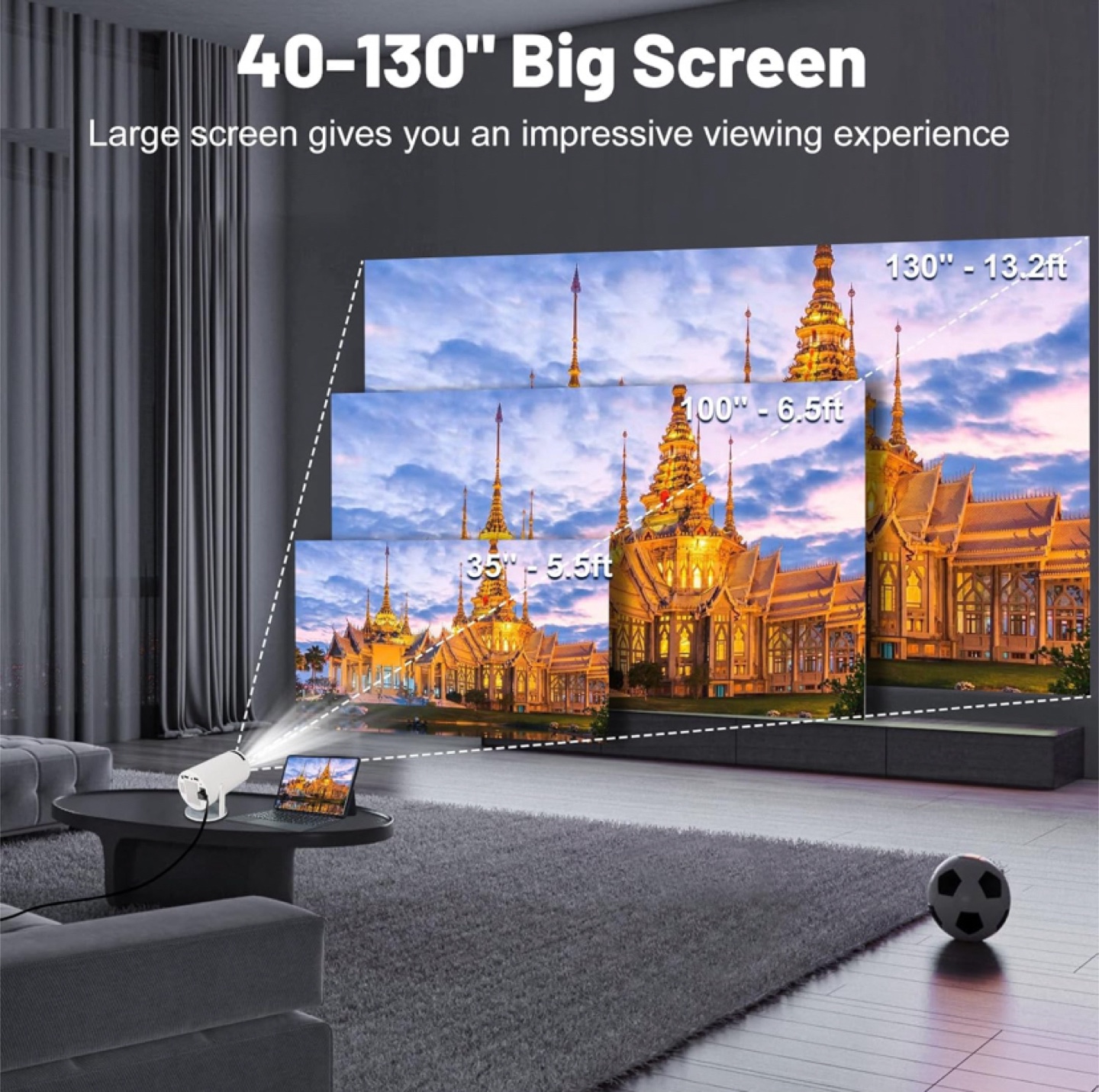 4K HD Projector with Wifi 6 - Brand New - photo 5