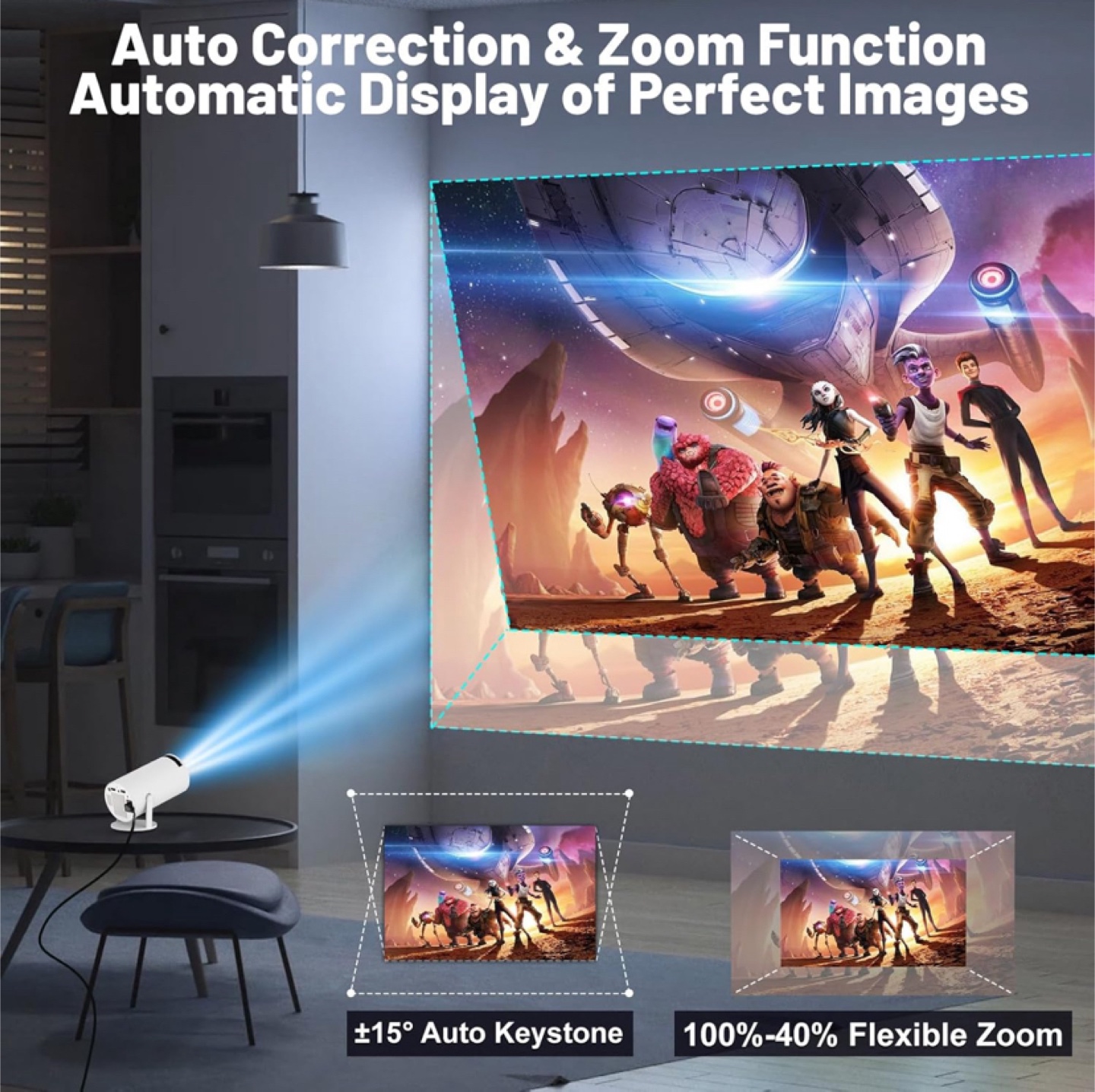 4K HD Projector with Wifi 6 - Brand New - photo 4