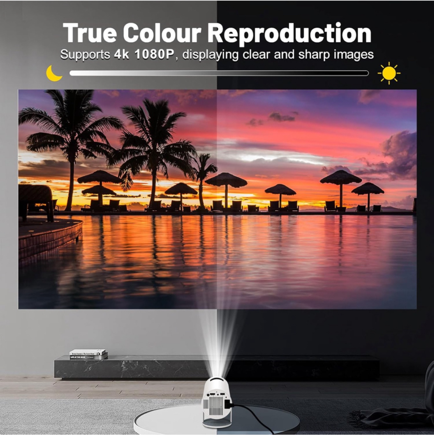 4K HD Projector with Wifi 6 - Brand New - photo 2