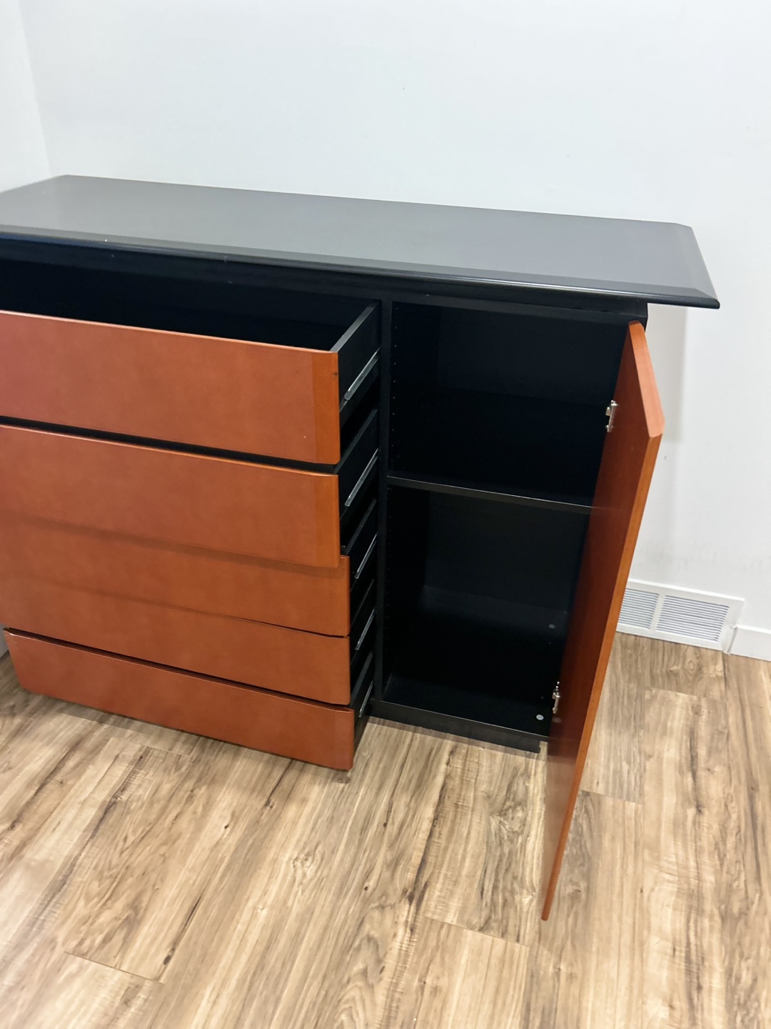 Mid-Century Modern Style Chest of Drawers with Cabinet - photo 2