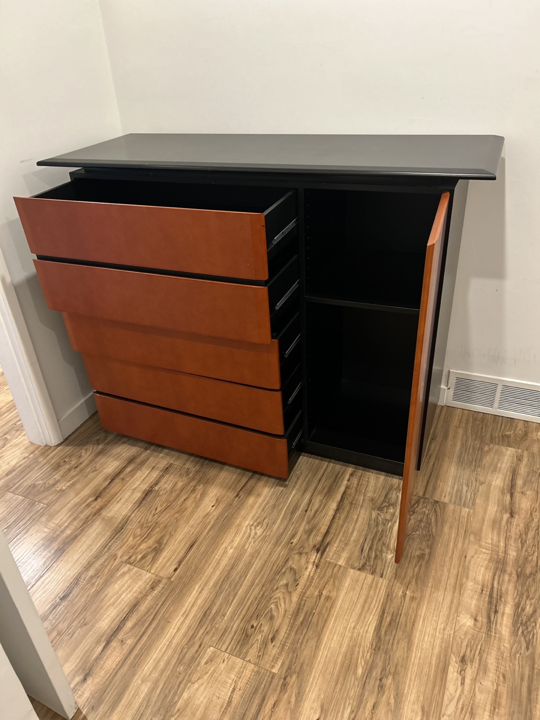 Mid-Century Modern Style Chest of Drawers with Cabinet - photo 5