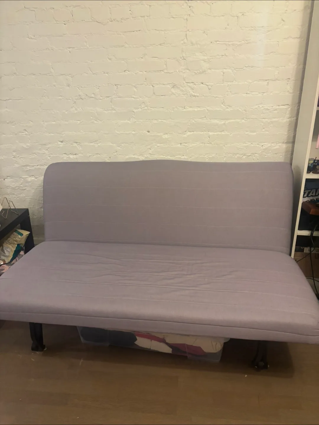 IKEA LYCKSELE Sofa Bed - white with covers thumbnail