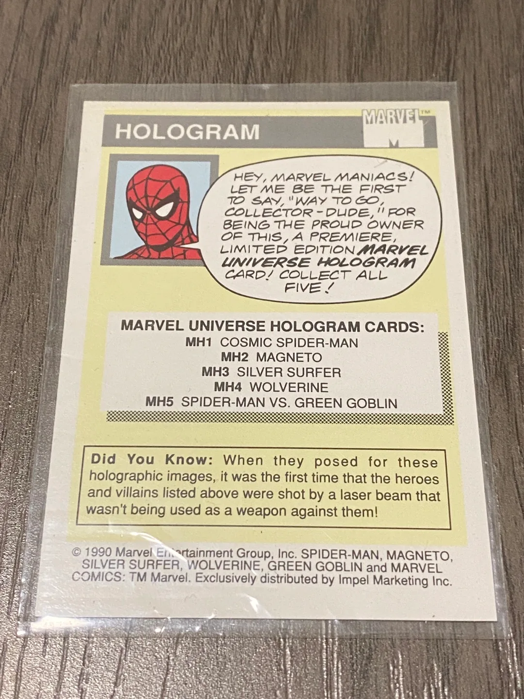 Marvel Universe Hologram Card - Silver Surfer MH3 image indicator(3)