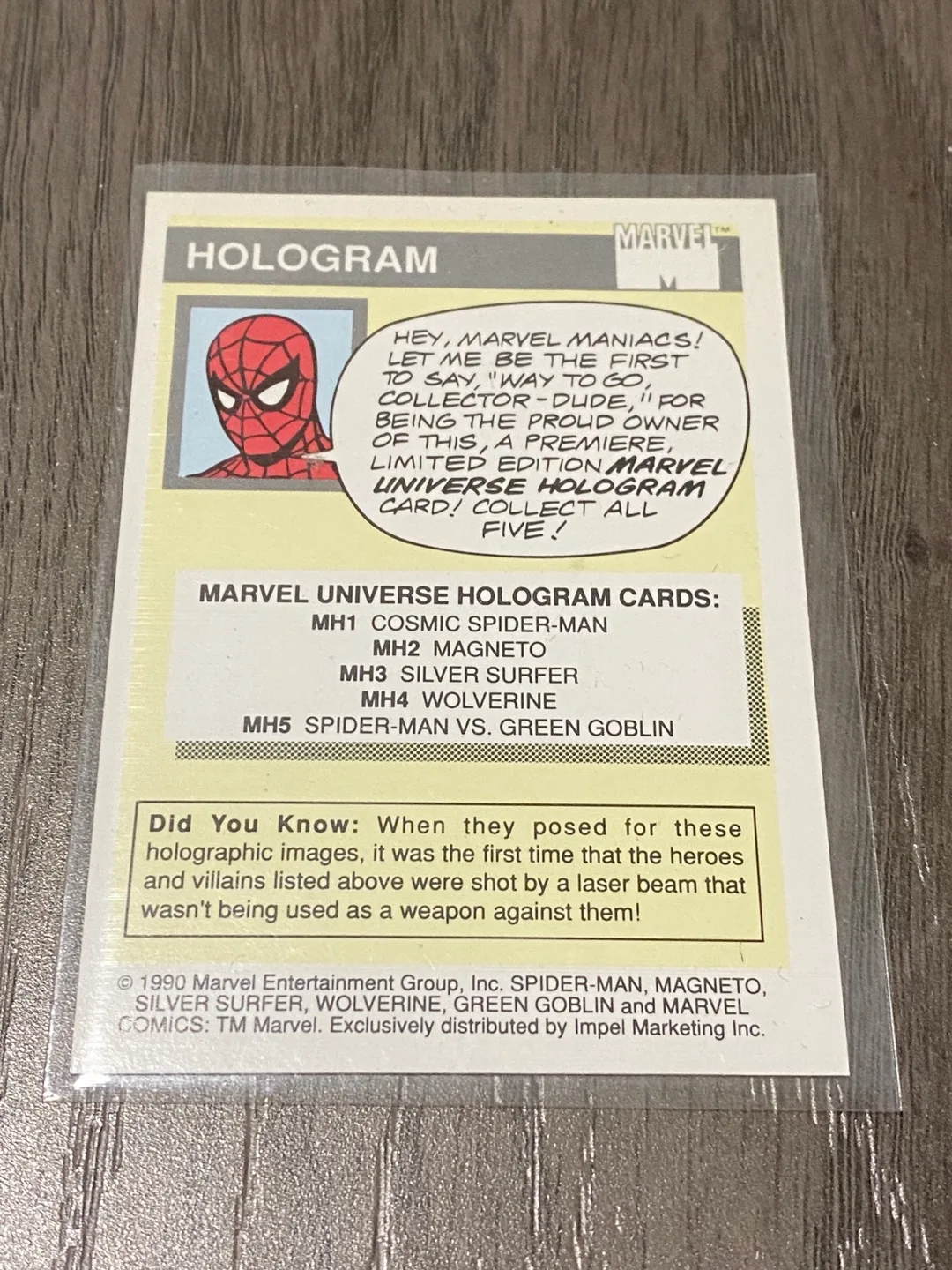 Marvel Universe Hologram Card - Spider-Man vs Green Goblin image indicator(2)