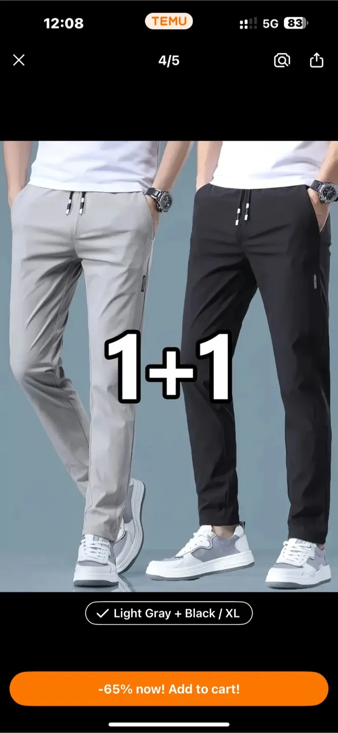 Spring/Summer Casual Men Pants thumbnail