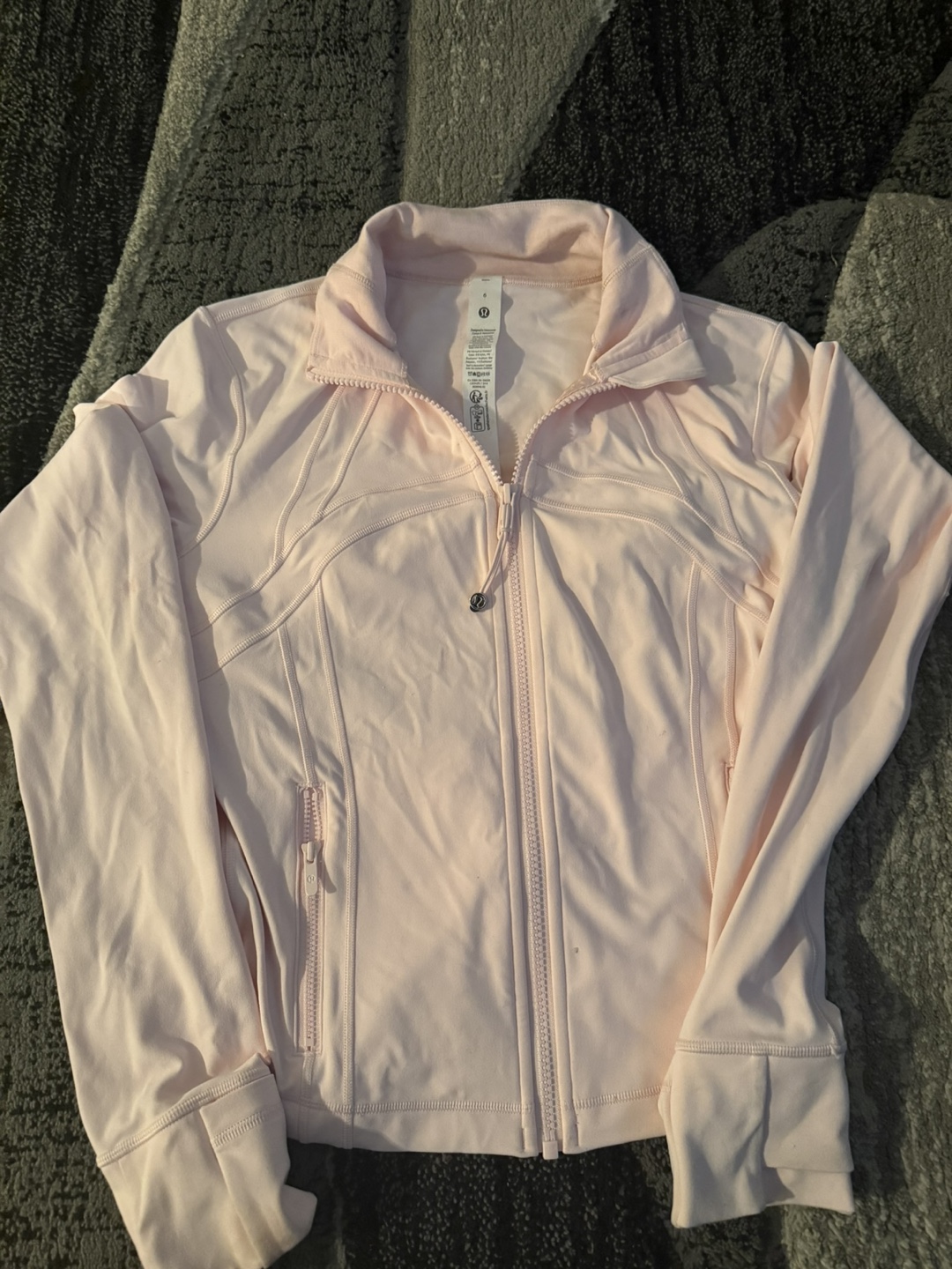 Lululemon Cropped Define Jacket Strawberry Milkshake