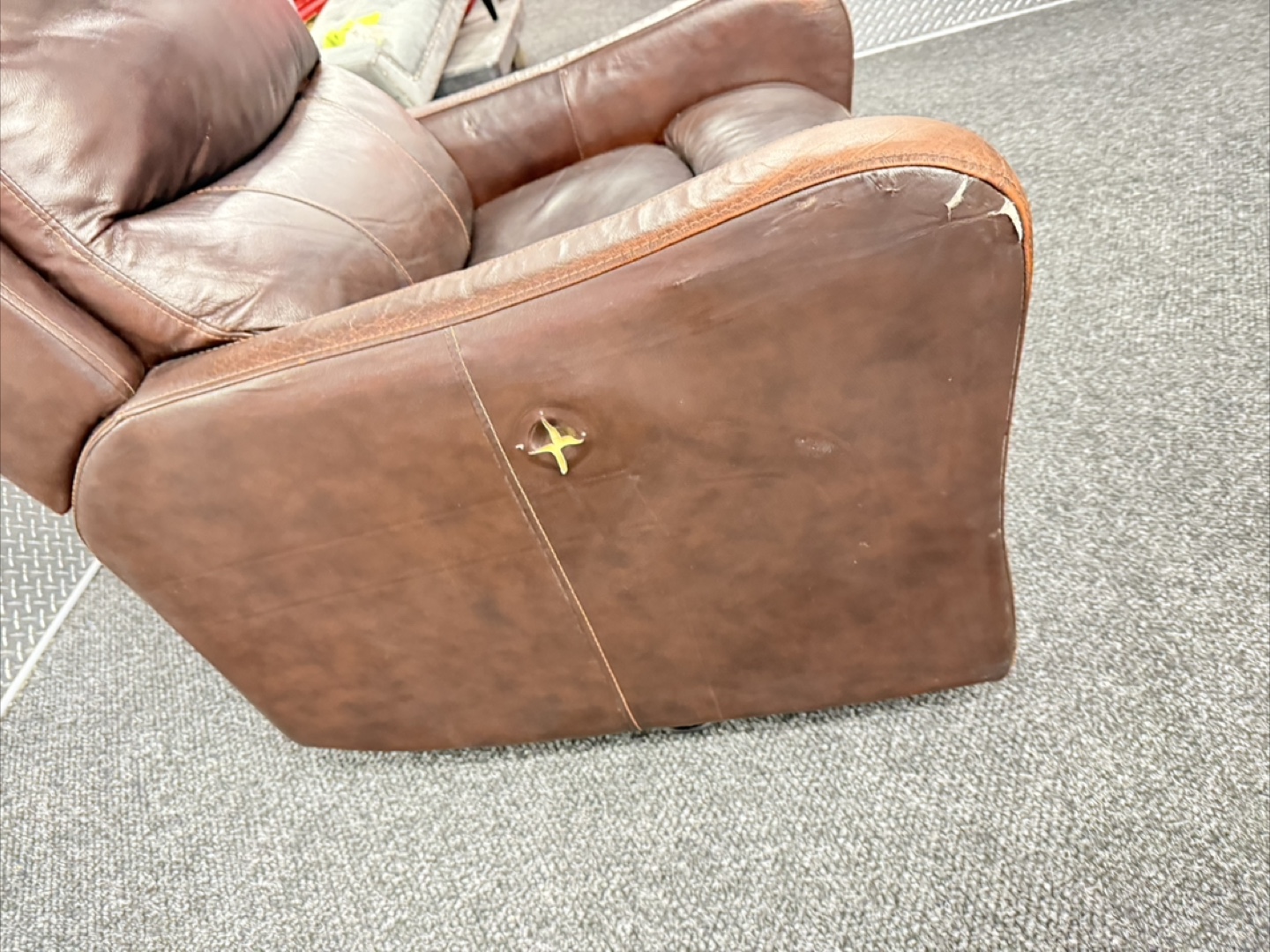 Brown Leather Chair - photo 4