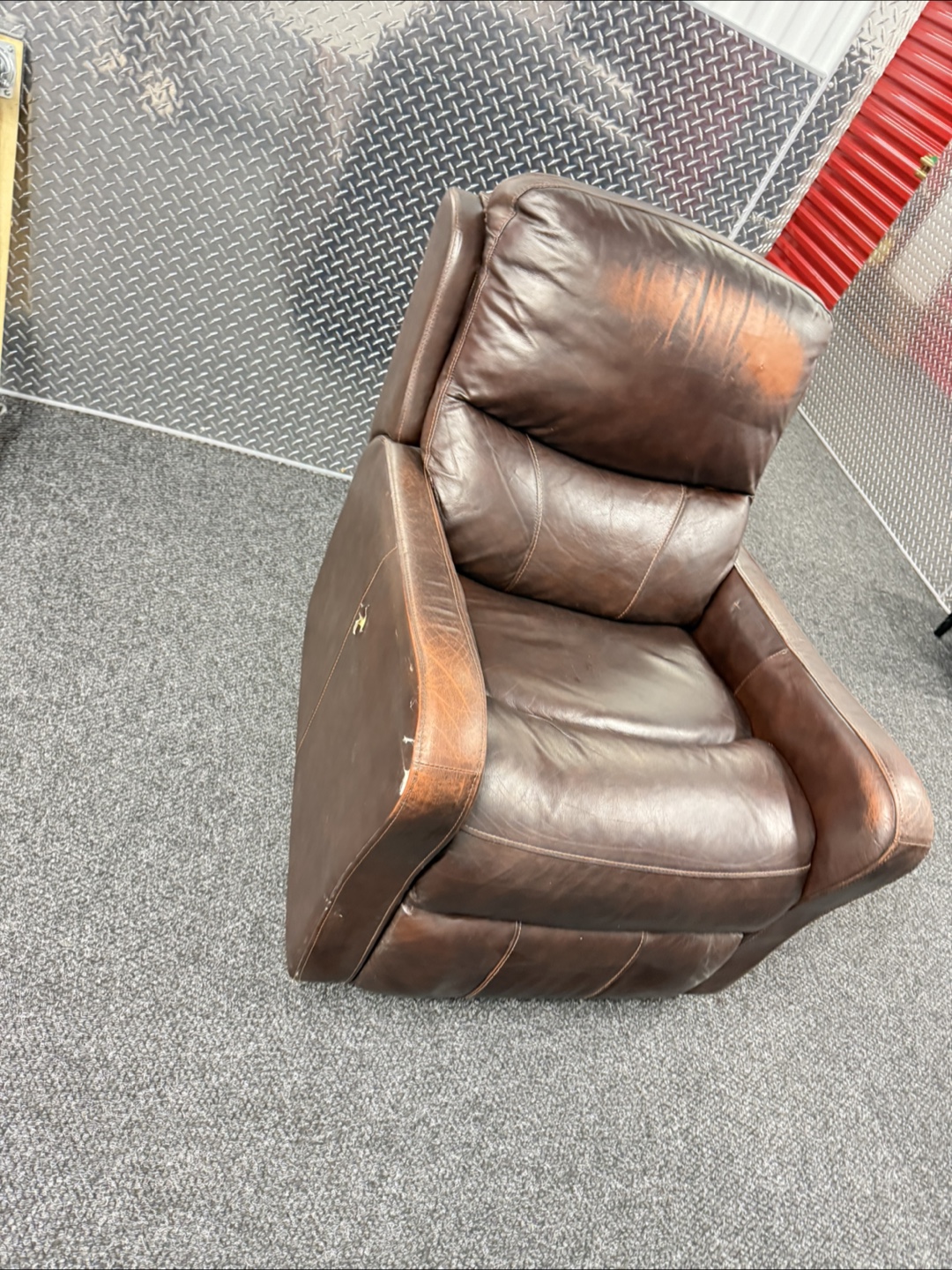 Brown Leather Chair - photo 3