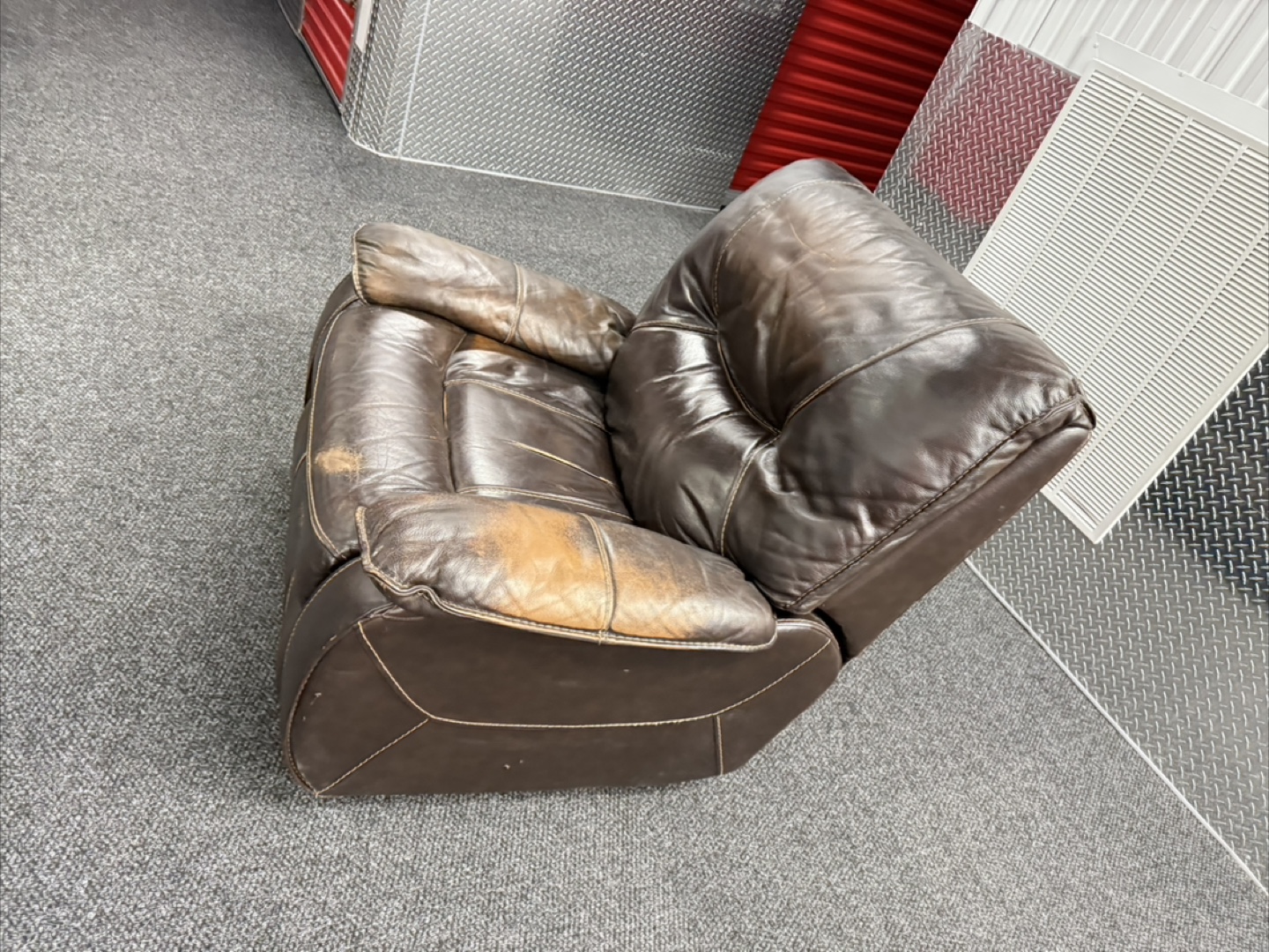 Brown Leather Recliner - photo 3