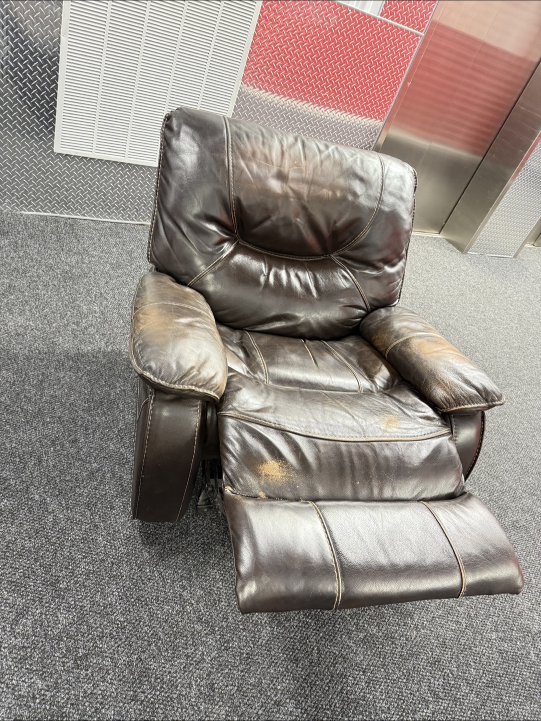 Brown Leather Recliner