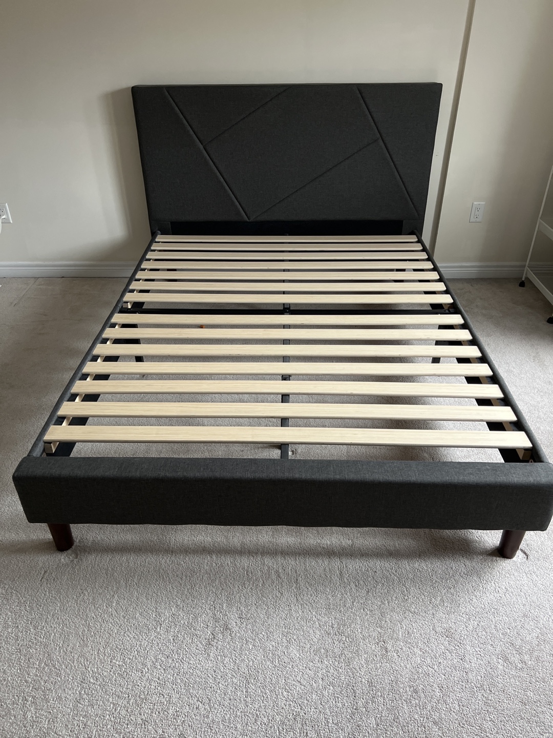 Queen Upholstered Platform Bed Frame