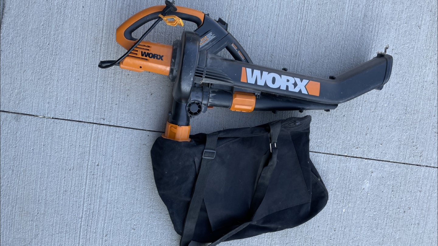 WORX WG580 12 Amp 250 MPH Leaf Blower Vacuum - photo 2
