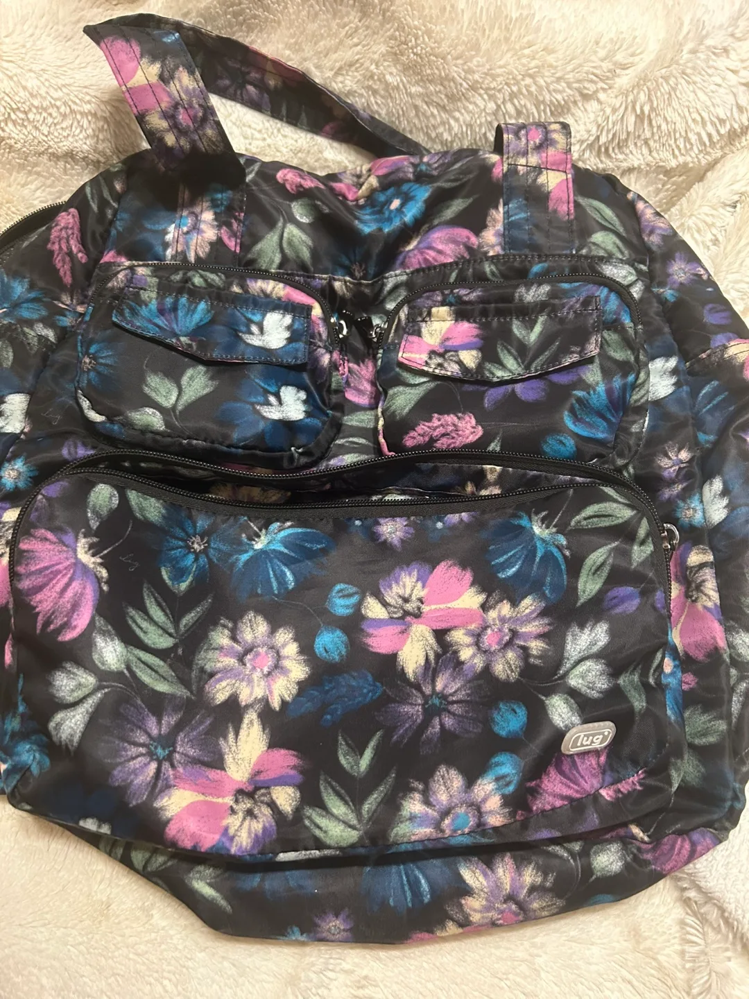 Lug Floral packable Tote Bag image indicator(4)