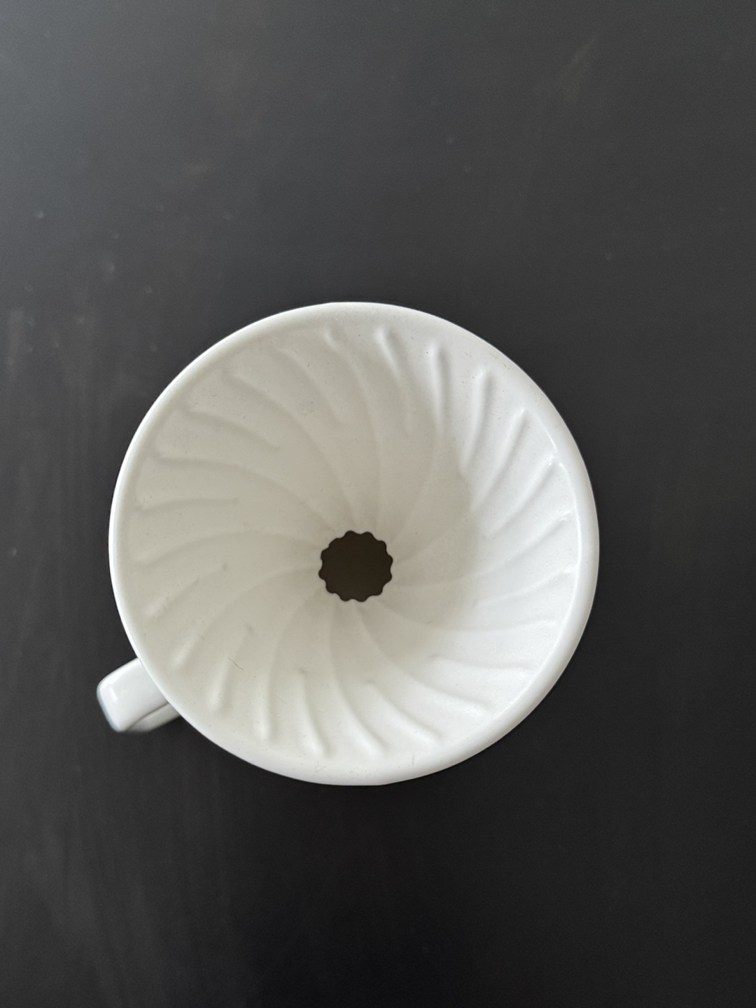 White Ceramic Pour Over Coffee Dripper Set with Filters - photo 3