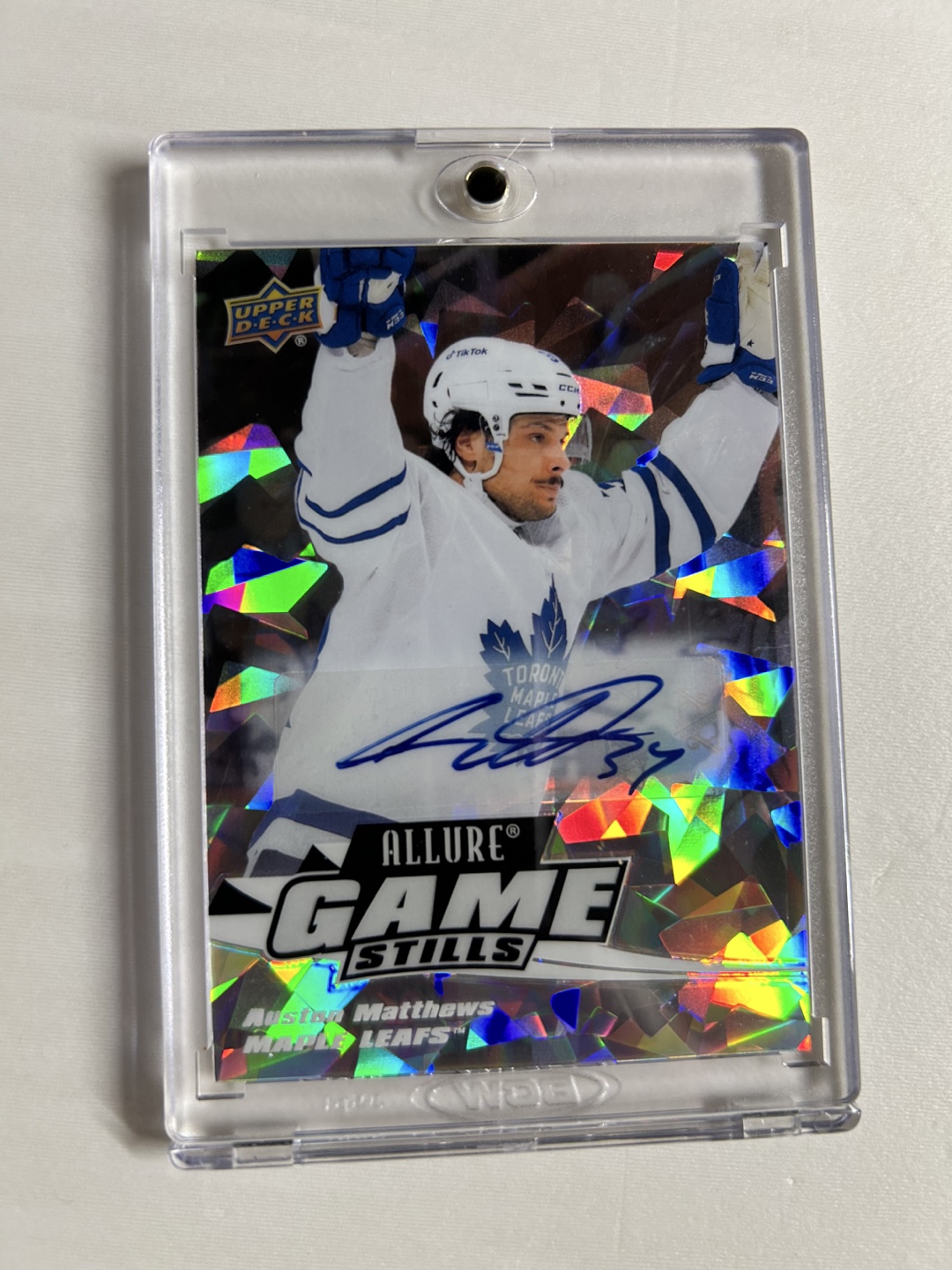Auston Matthews Autographed Hockey Card