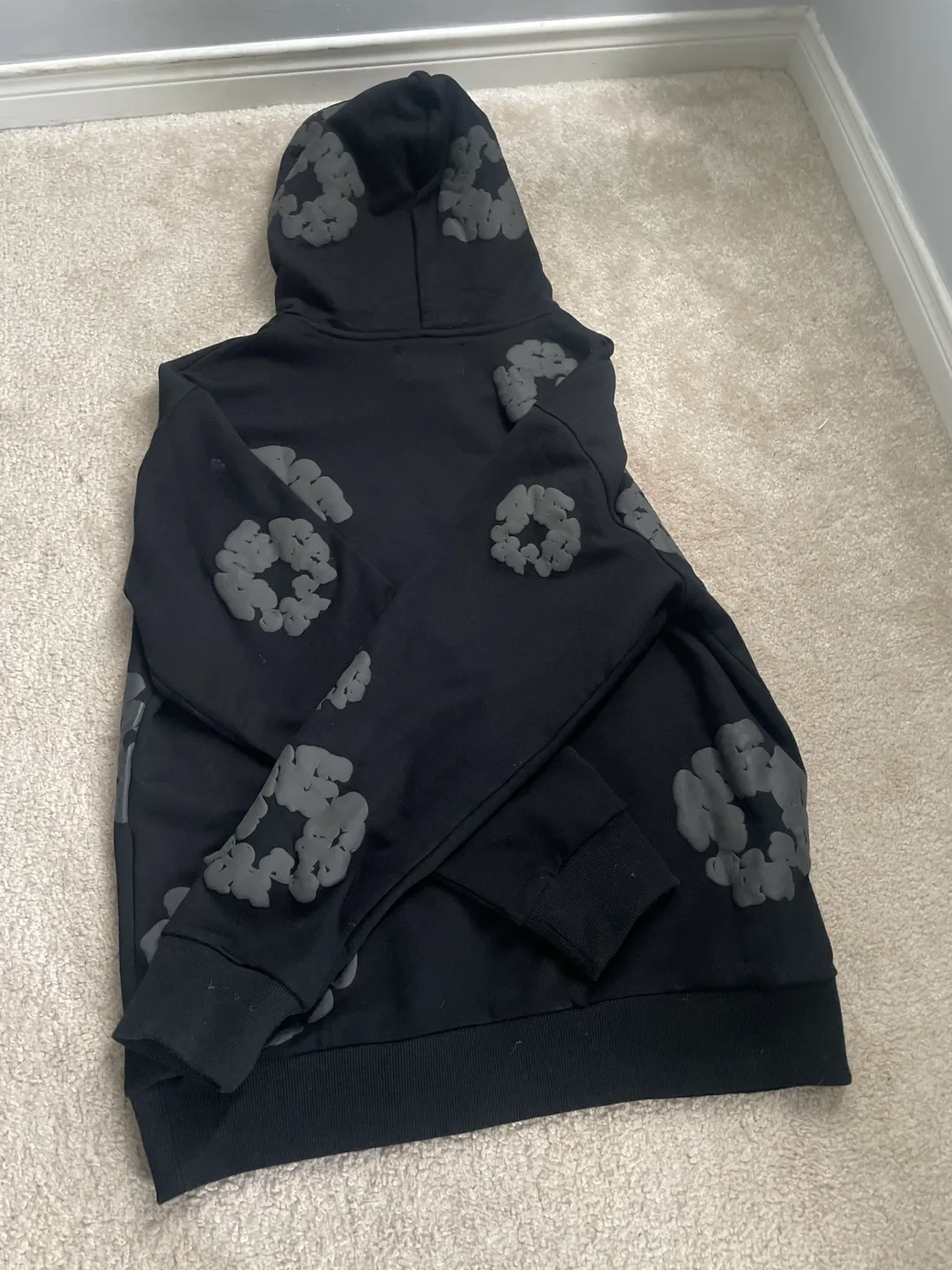 Denim Tears Black on Black Hoodie image indicator(4)