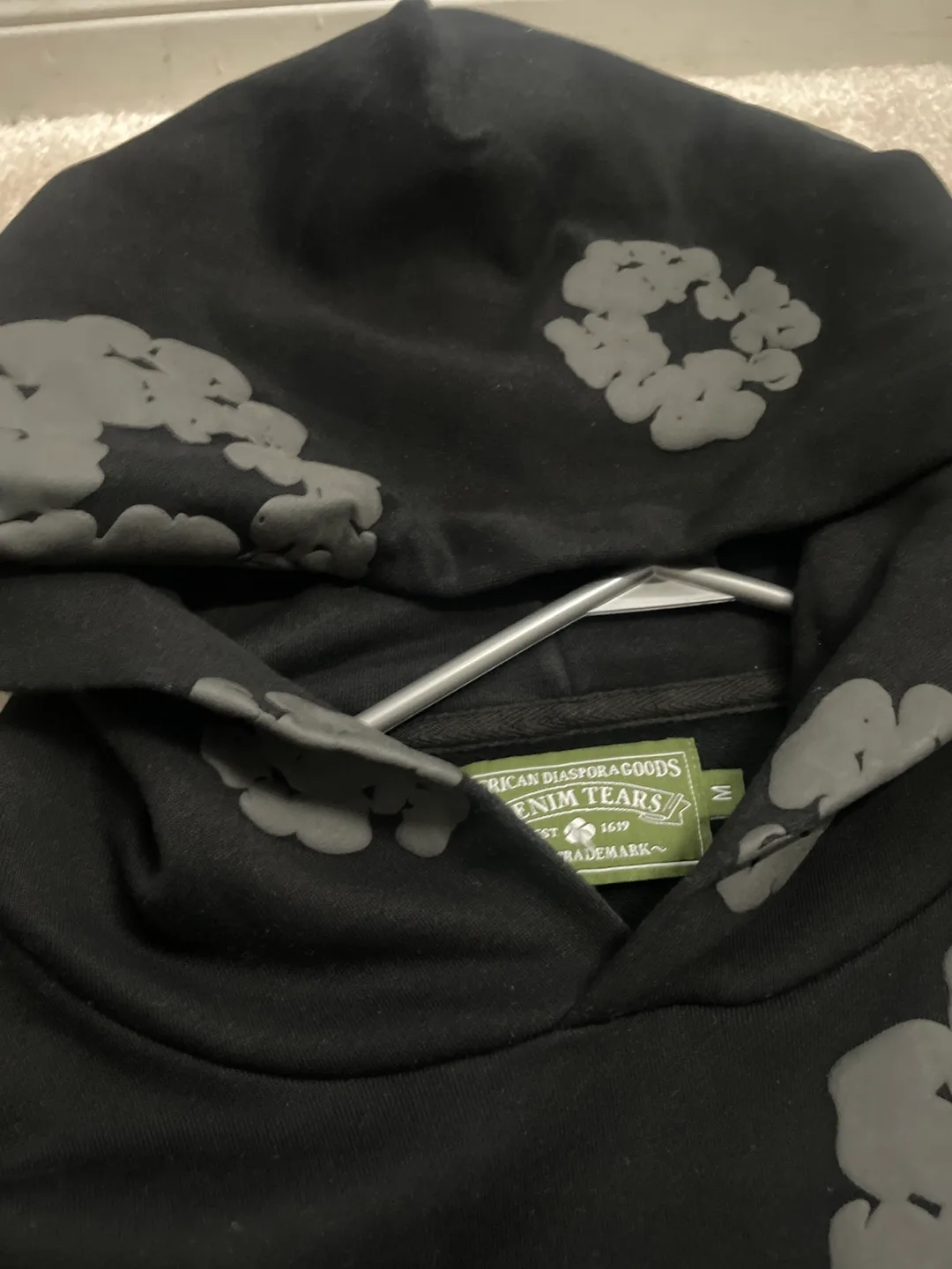 Denim Tears Black on Black Hoodie image indicator(3)