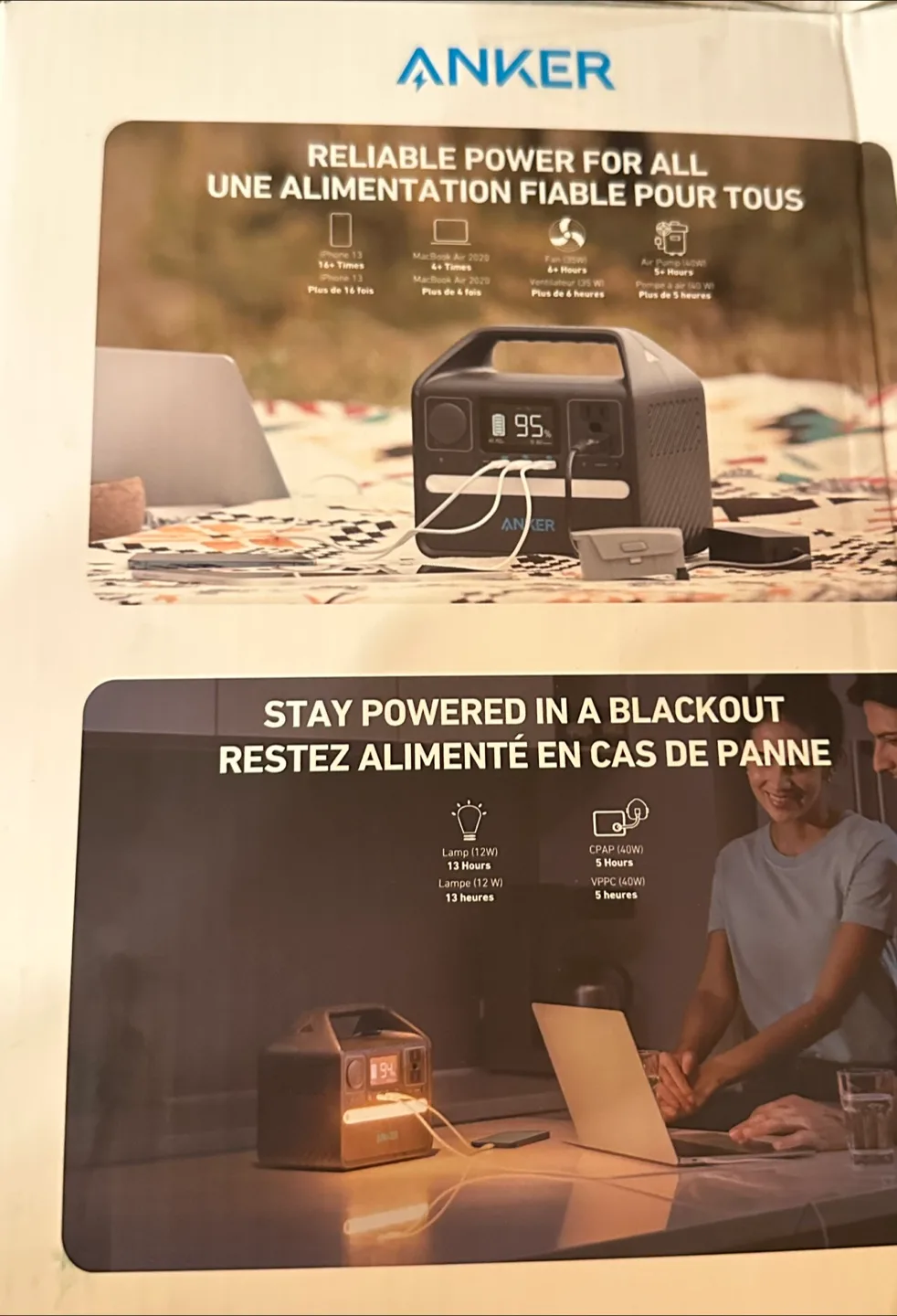 Anker 521 Portable Power Station (PowerHouse 256Wh) image indicator(2)